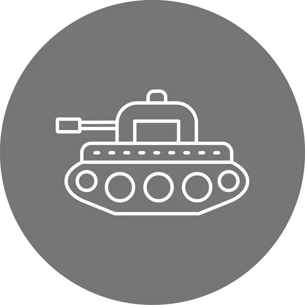 Tank Simgesi Vektör Çizimi — Stok Vektör