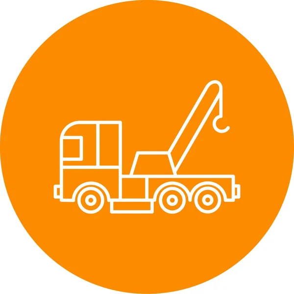 Vector Illustration Truck Construction — Stock Vector