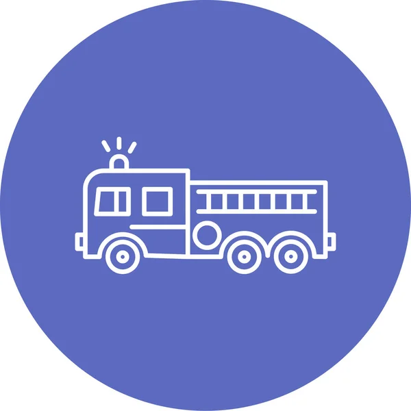 Línea Autobús Vector Icono — Archivo Imágenes Vectoriales