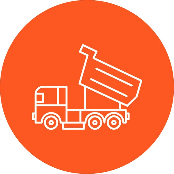 Vector Illustration Truck Icon — Stock Vector