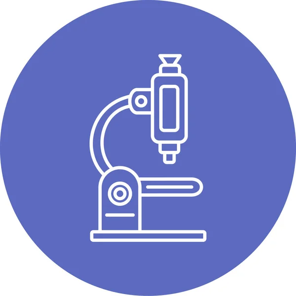 Microscope Web Icon Vector Illustration — Stock Vector