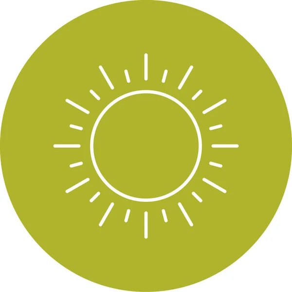 Сонячна Іконка Векторні Ілюстрації — стоковий вектор