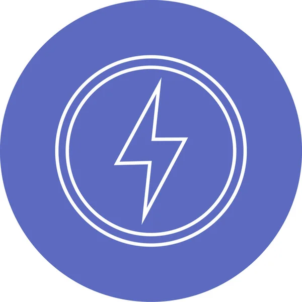 Lightning Icon Vector Illustration — Stock Vector