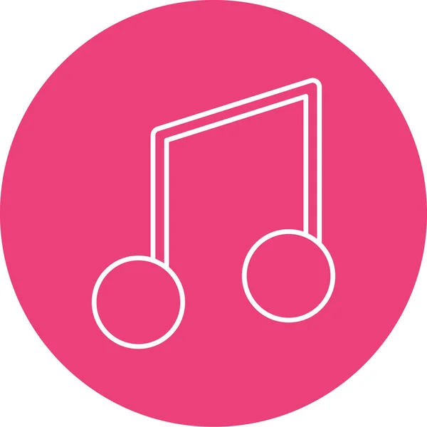 Vector Ilustración Del Icono Del Reproductor Música — Archivo Imágenes Vectoriales