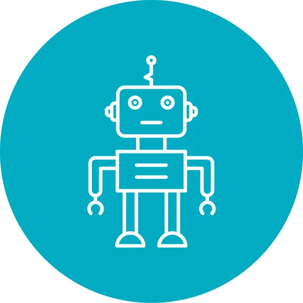 Ilustracja Wektorowa Ikony Robota — Wektor stockowy