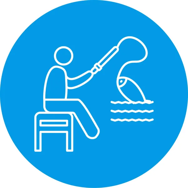 Vector Illustration Fishing Icon — Image vectorielle
