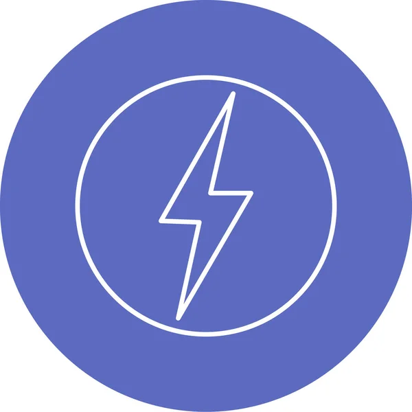 Lightning Symbol Vektor Illustration — Stockvektor