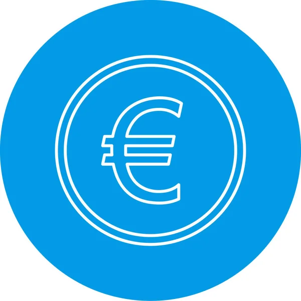 Иконка Знака Евро Векторная Иллюстрация — стоковый вектор