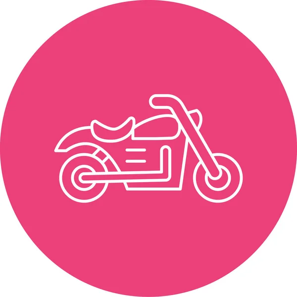 Ícone Vetor Motocicleta Ilustração Moderna — Vetor de Stock