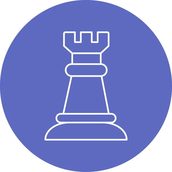 Шахи Простий Дизайн Піктограми Веб — стоковий вектор