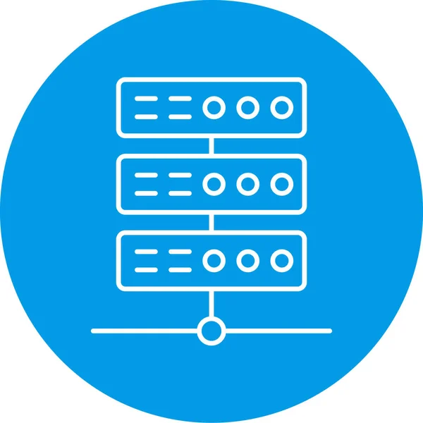 Database Pictogram Vector Illustratie — Stockvector