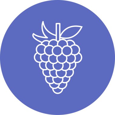 Basit meyve ve sebze ikonunun minimalist vektör çizimi     