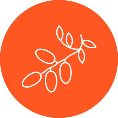 Tek bir simgenin vektör illüstrasyonu