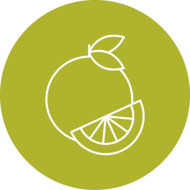 Turuncu simgenin vektör illüstrasyonu