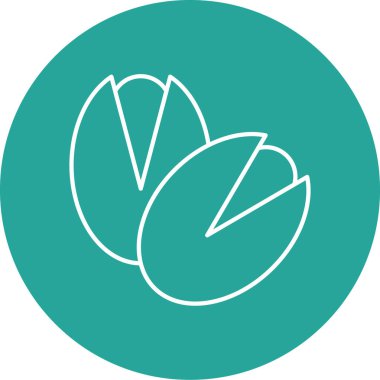 Fıstık ikonunun vektör illüstrasyonu