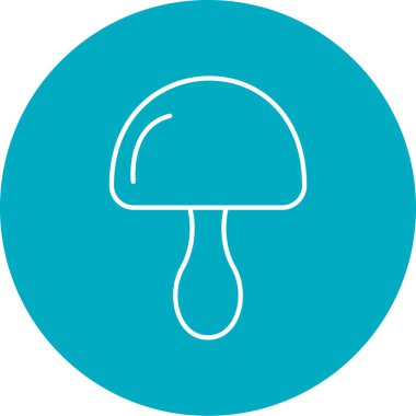 Mantar simgesinin vektör illüstrasyonu