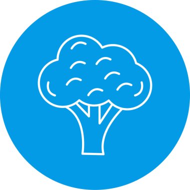 Brokoli simgesinin vektör illüstrasyonu