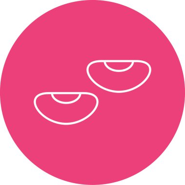 Bir kolye simgesinin vektör çizimi