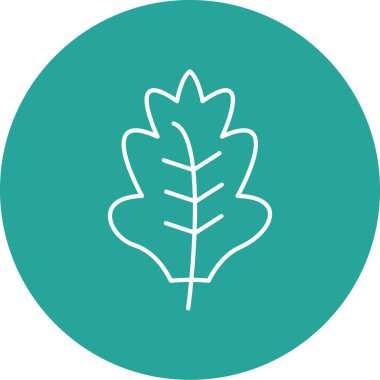 Yaprak ikonu vektör illüstrasyonu