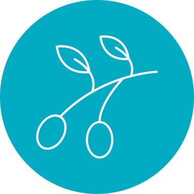 kiraz simge vektör çizim