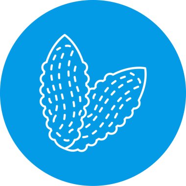 Bir ağacın tek çizgi simgesinin vektör illüstrasyonu