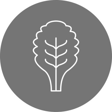 Yaprak simgesinin vektör illüstrasyonu