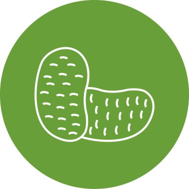 Patates ikonunun vektör çizimi