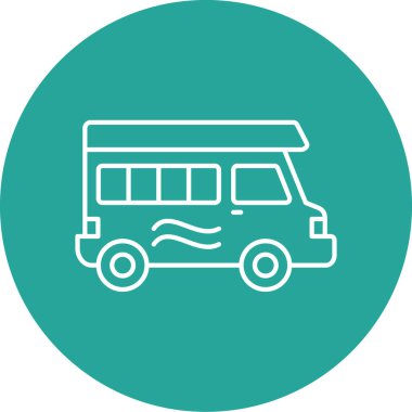 bus simgesi vektör illüstrasyonu