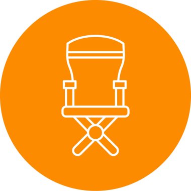 sandalye vektörü düz simgesi