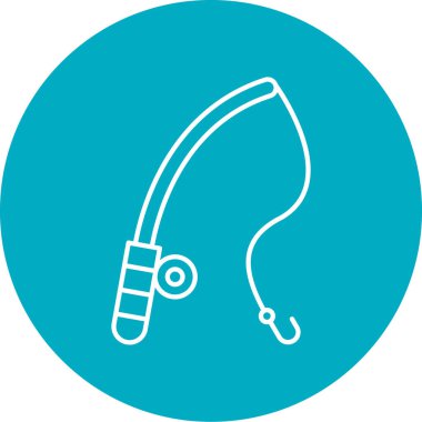 Hook balıkçılık. Vektör çizim