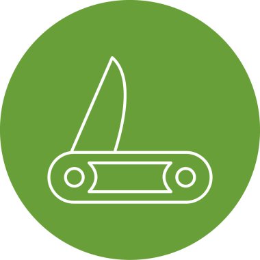 Modern bıçak simgesinin vektör illüstrasyonu