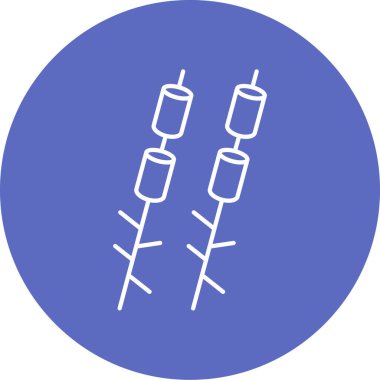 yiyecek vektör ağı simgesi