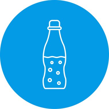 Tek içecek simgesinin vektör illüstrasyonu