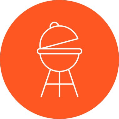 Web ve mobil için barbekü vektör simgesi