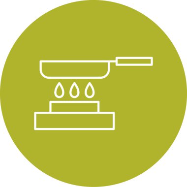 Modern yemek simgesinin vektör illüstrasyonu