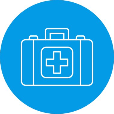 vektör ilk yardım kiti simgesi