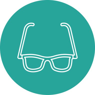 Gözlük. Web simgesi vektör illüstrasyonu