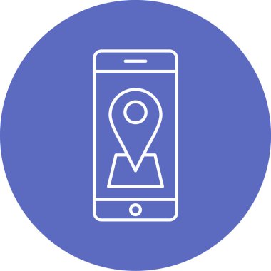 Cep telefonu simgesinin vektör illüstrasyonu