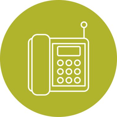 Telefon simgesinin vektör illüstrasyonu