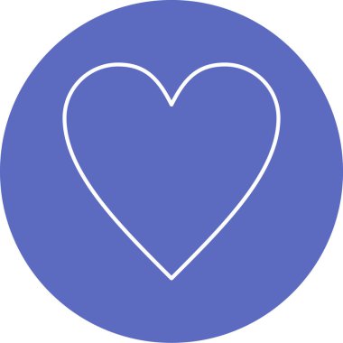 Kalp ikonu vektör illüstrasyonu