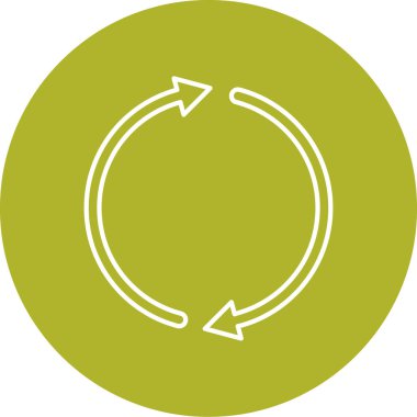 Bir yeniden yükleme simgesinin vektör çizimi.