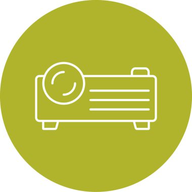 Benzersiz video kamera ikonu vektör çizimi