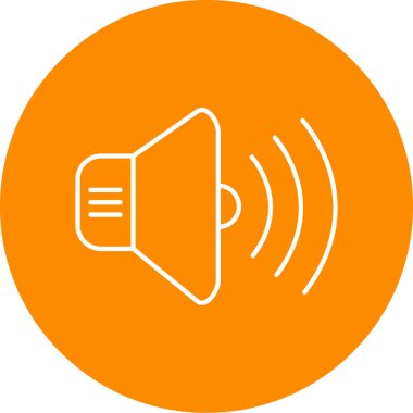 ses simgesi, vektör illüstrasyonu