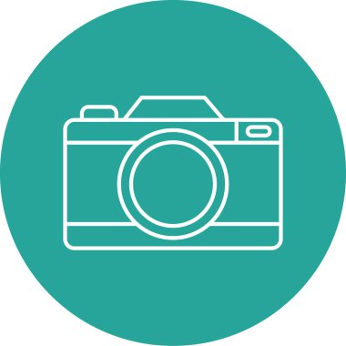 Kamera simgesinin vektör illüstrasyonu