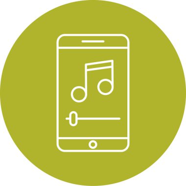 Cep telefonu simgesinin vektör illüstrasyonu