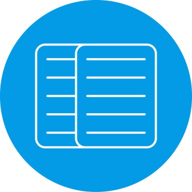 Kitap sembolünün vektör resmedilmesi