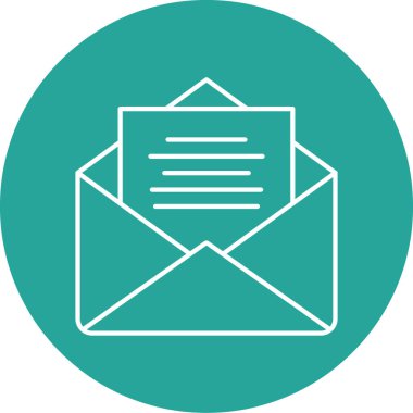 zarf simgesi vektör illüstrasyonu