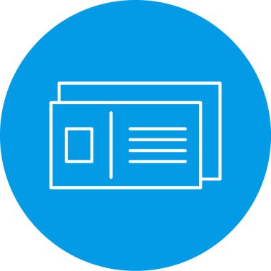 vektör çizim tasarım bilet simgesinin