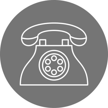 - Telefon. Web simgesi basit illüstrasyon