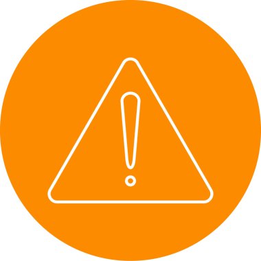 uyarı işareti simgesi, vektör illüstrasyonu